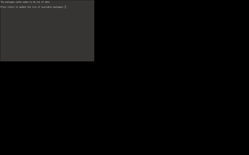 The program’s screen at the end of the test